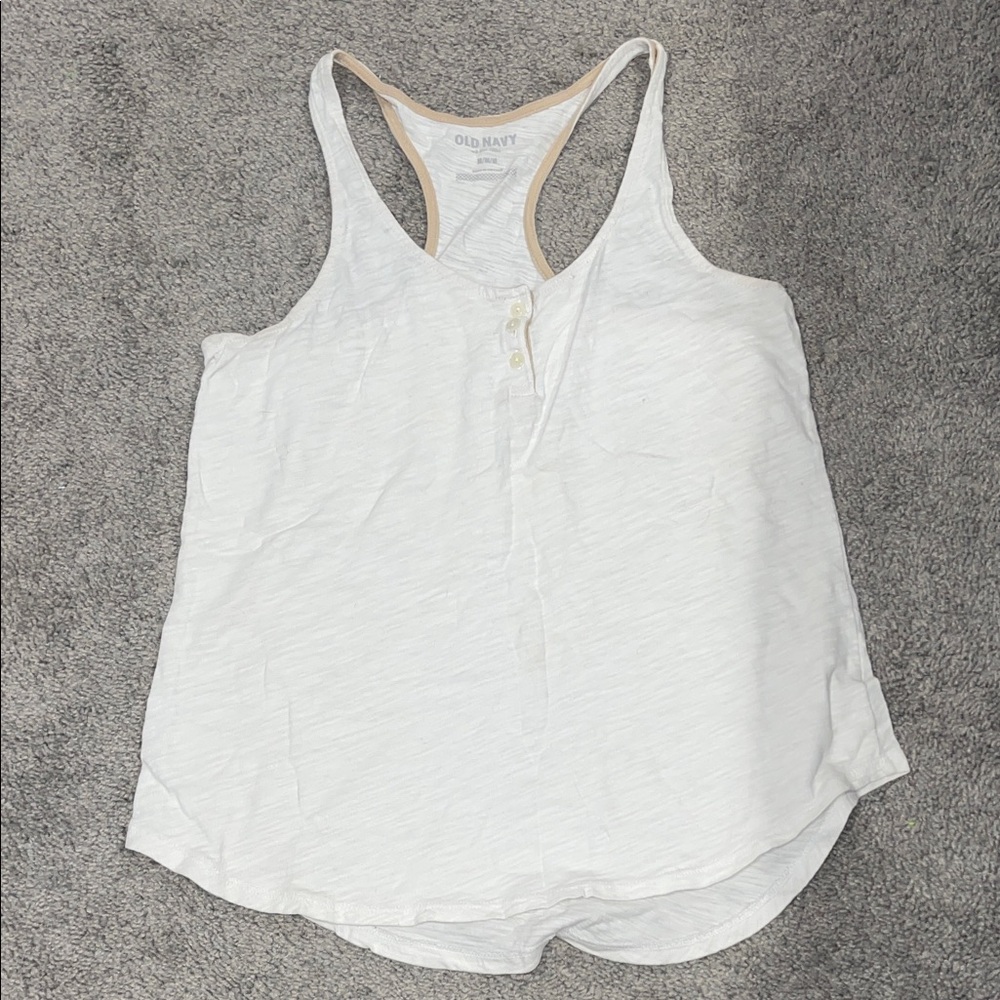 Old Navy Women's Cream Tank Top